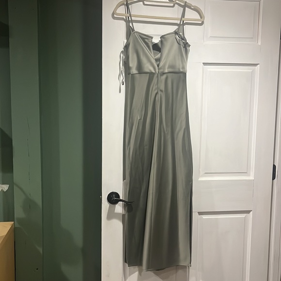 BHLDN Cali Satin Cowl-Neck Midi Slip Dress - Picture 5 of 10